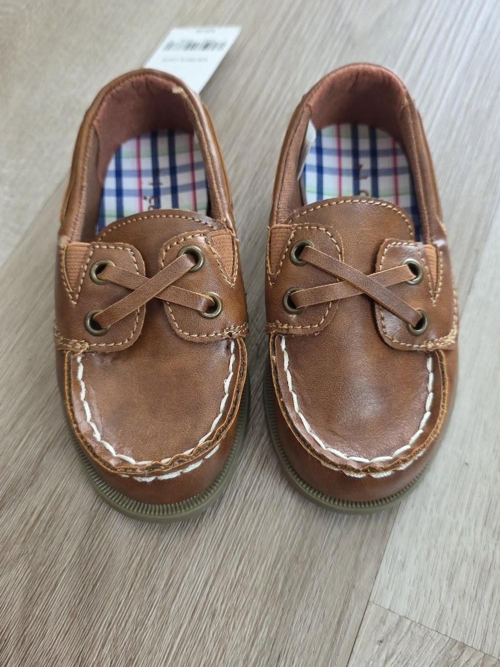 Carter's Tan/Brown Boys Slip-On Boat Shoes